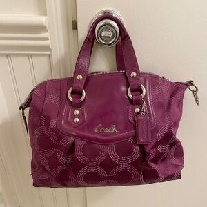 Coach Magenta Satchel Bag